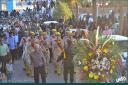 ادای احترام مردم و مسئولان دارالعباده به شهدای یزد به روایت تصویر