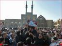 روایت تصویری از تشییع و تدفین شهید گمنام در یزد