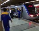 برخورد مرگبار کارگر با مترو در تهران