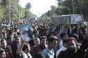 تشییع پر شور شهید مدافع حرم در یزد از نگاه دوربین