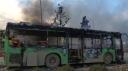 نقض دوباره توافق توسط تکفیری‌ها/ تروریست‌ها اتوبوس‌ها را قبل از رسیدن به فوعه و کفریا آتش زدند